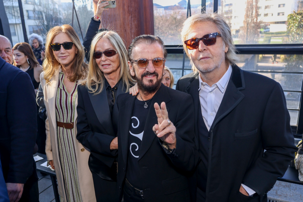 Paul McCartney, Ringo Starr reunite to play Beatles hits at London show