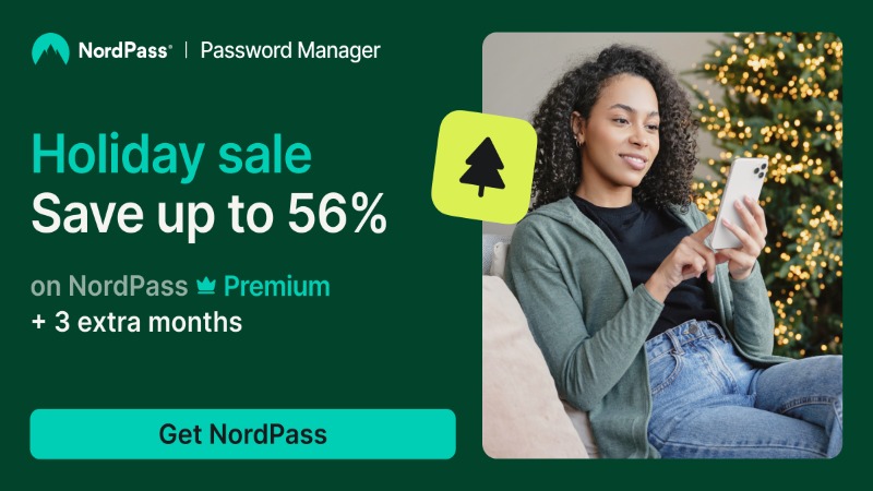 Save big on premium password security this holiday season with NordPass