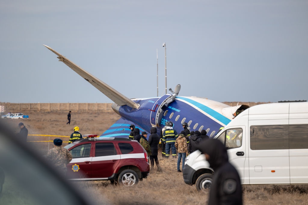 Azerbaijani Airliner With 67 People Onboard Crashes in Kazakhstan Leaving 32 Survivors