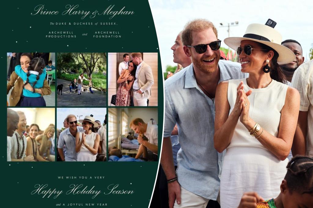 Prince Harry and Meghan Markle release 2024 Christmas card with brand…