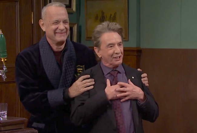 SNL Video: Tom Hanks and Paul Rudd Lead a Parade of Stars Welcoming Martin Short to the Five-Timers Club