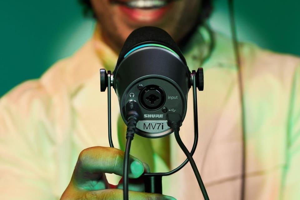 Shure’s New MV7i Microphone With Built-In Audio Interface