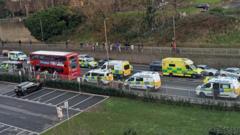 Boy, 14, stabbed to death on London bus